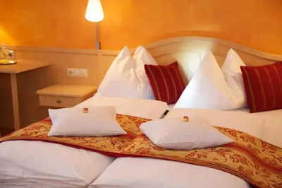 Ein Bett oder Betten in einem Zimmer der Unterkunft Kraftplatz am Dachstein - Herold - für Ruhesuchende und sportlich Aktive