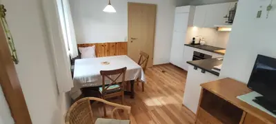 Küche/Küchenzeile in der Unterkunft Ferienwohnung Elisabeth Laimer