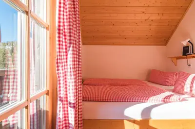 Ein Bett oder Betten in einem Zimmer der Unterkunft Hüttentraum Katschberg