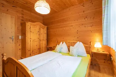 Ein Bett oder Betten in einem Zimmer der Unterkunft Apartment Lehengut