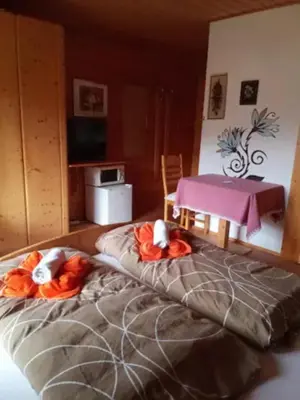 Ein Bett oder Betten in einem Zimmer der Unterkunft Meissnitzerhof