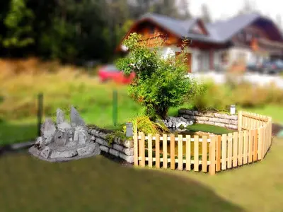 Ein Garten an der Unterkunft Haus Kartoner