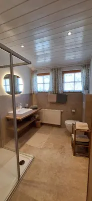 Ein Bett oder Betten in einem Zimmer der Unterkunft Ferienwohnung Hentschel in Tauplitz