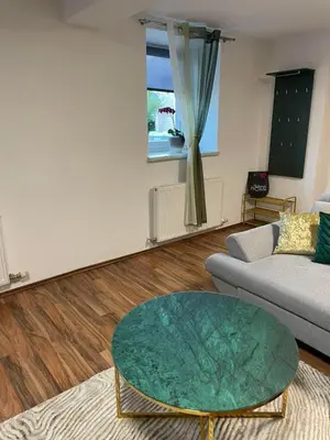 Ein Sitzbereich in der Unterkunft Alpenliebe
