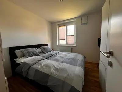 Ein Bett oder Betten in einem Zimmer der Unterkunft Wohnen am Land!