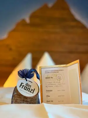 Ein Zertifikat, Auszeichnung, Logo oder anderes Dokument, das in der Unterkunft Das Franzl - Bett & Brot ausgestellt ist