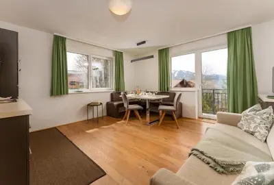 Ein Sitzbereich in der Unterkunft Ramsau Appartements Pickl