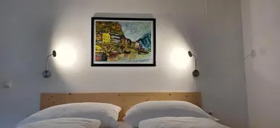 Ein Bett oder Betten in einem Zimmer der Unterkunft Im Echerntal