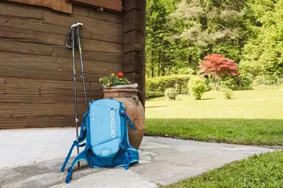 Ein Garten an der Unterkunft Ferienhaus am Schwarzerberg