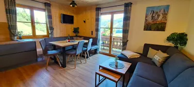 Ein Sitzbereich in der Unterkunft Apartment Wegmo-1