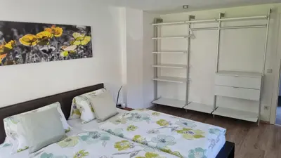 Ein Bett oder Betten in einem Zimmer der Unterkunft Ferienwohnung Stegmühle II