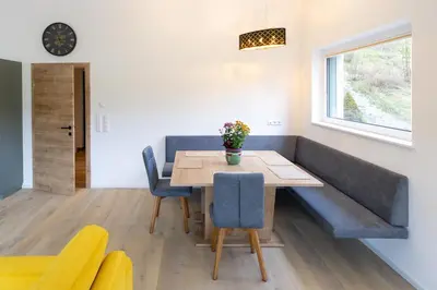Ein Sitzbereich in der Unterkunft Panorama Apartment