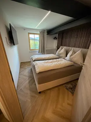 Ein Bett oder Betten in einem Zimmer der Unterkunft Attersee Apartments