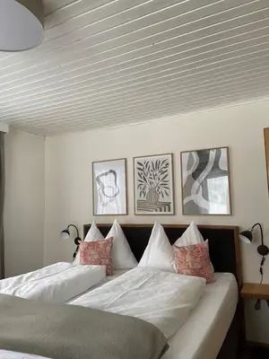 Ein Bett oder Betten in einem Zimmer der Unterkunft Zirbis Bergzauber