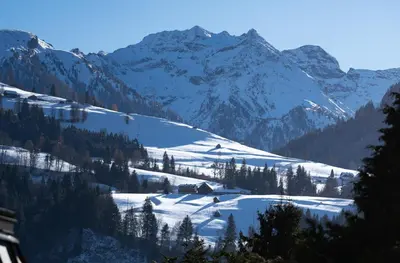 Naturlandschaft in der Nähe des Chalets