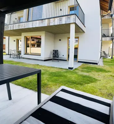 Das Gebäude in dem sich die Ferienwohnung befindet