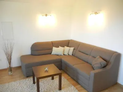 Ein Sitzbereich in der Unterkunft Haus Terra Comfortable holiday residence