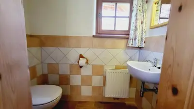 Ein Badezimmer in der Unterkunft Stodertraum 1 