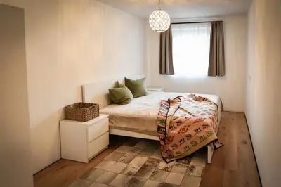 Ein Bett oder Betten in einem Zimmer der Unterkunft Die kleine Point - Wagrain