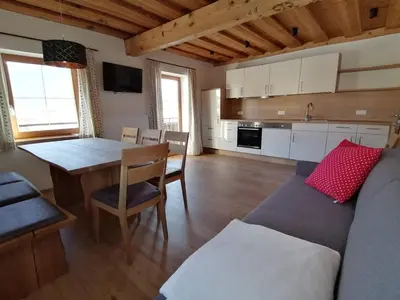 Küche/Küchenzeile in der Unterkunft Schüttbachhof Appartements