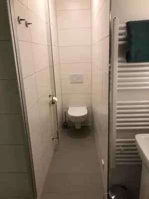 Ein Badezimmer in der Unterkunft Kleine feine Wohnung Gmunden City