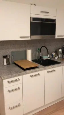 Küche/Küchenzeile in der Unterkunft Kleine feine Wohnung Gmunden City