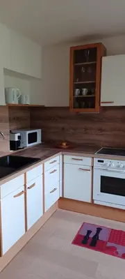 Küche/Küchenzeile in der Unterkunft Apartment Gertraud