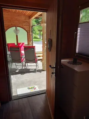 Ein Sitzbereich in der Unterkunft Ferienwohnung Ortner am Kreischberg