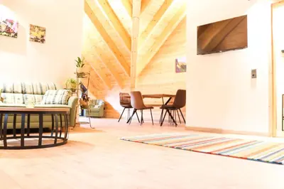 TV/Unterhaltungsangebot in der Unterkunft Wood Apartments 4 Jahreszeiten