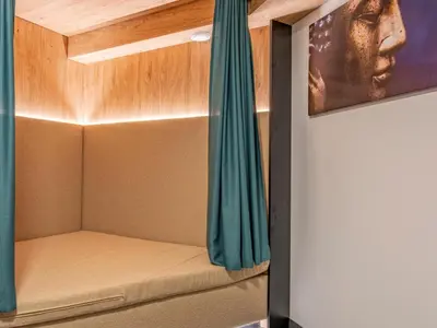 Ein Bett oder Betten in einem Zimmer der Unterkunft Deluxe Zirberl Top 1