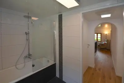 Ein Badezimmer in der Unterkunft Ferienhaus TraunseeStrand
