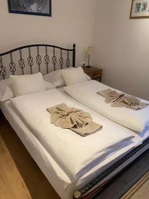 Ein Bett oder Betten in einem Zimmer der Unterkunft Apartment DOLCE VITA