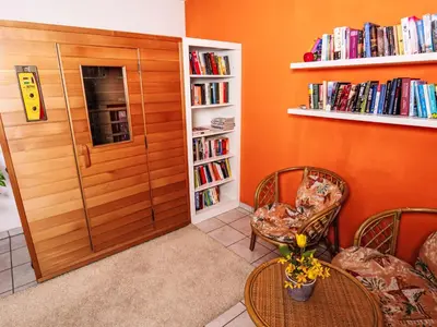 Die Bibliothek in der Ferienwohnung