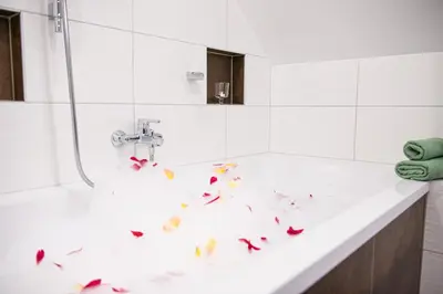 Ein Badezimmer in der Unterkunft Feuerlehof Appartement
