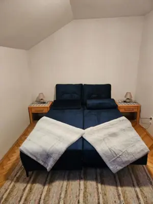 Ein Sitzbereich in der Unterkunft Ferienwohnung Brzyski