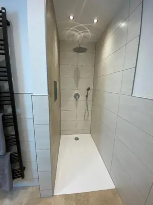 Ein Badezimmer in der Unterkunft Ferienwohnung Plechau