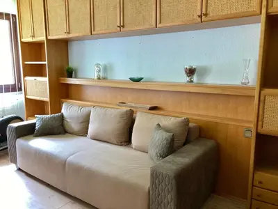 Ein Sitzbereich in der Unterkunft Ferienwohnung Sophie
