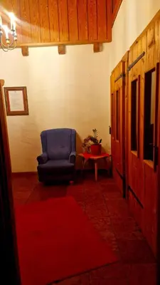 Ein Sitzbereich in der Unterkunft Sonnleit'n Zimmer 5
