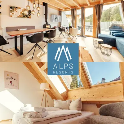 Ein Sitzbereich in der Unterkunft Rehfugium Lachtal by ALPS RESORTS