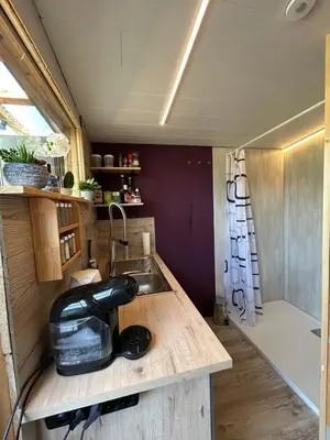 Küche/Küchenzeile in der Unterkunft Glamping mit wundervollen Ausblick