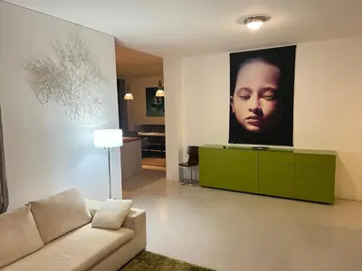 Ein Sitzbereich in der Unterkunft Stilvolle Suite mit Panoramablick, Lift, Ruhe, Komfort Thermenerlebnis