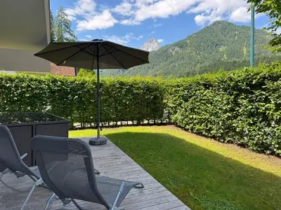 Ein allgemeiner Bergblick oder ein Berglick von der Ferienwohnung aus