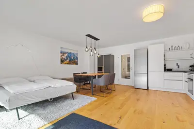 Küche/Küchenzeile in der Unterkunft Panorama-Loft I Seenähe I Hallstatt