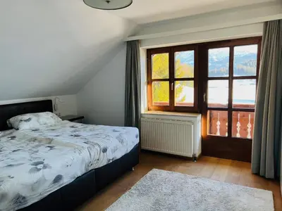 Ein Bett oder Betten in einem Zimmer der Unterkunft Ferienhaus Angerer