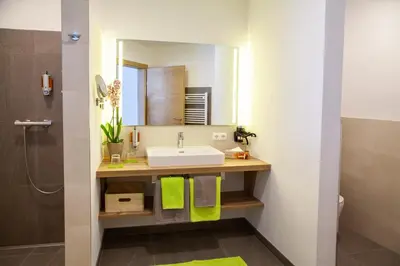 Ein Badezimmer in der Unterkunft Hotel Irmgard
