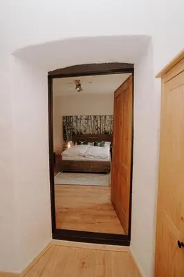 Ein Bett oder Betten in einem Zimmer der Unterkunft Steinstadl