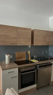 Küche/Küchenzeile in der Unterkunft Ferienwohnung Casa Amedea