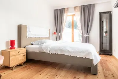 Ein Bett oder Betten in einem Zimmer der Unterkunft Ferienwohnung Buchnerhof