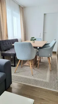 Ein Sitzbereich in der Unterkunft apartment77