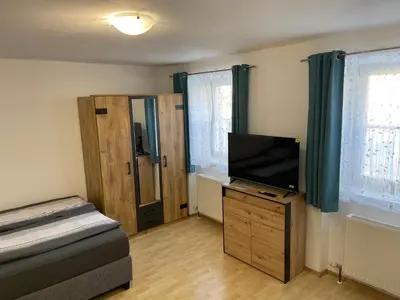 TV/Unterhaltungsangebot in der Unterkunft Traunkai Apartments - Zimnitz Blick